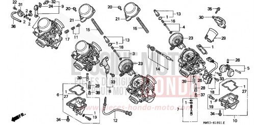 CARBURATEUR (PIECES CONSTITUTIVES) CBR900RRS de 1995